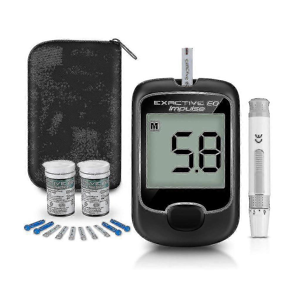 2023 Monitor de Glicose no Sangue Kit de Teste de Diabetes Medidor de Açúcar no Sangue com Tiras de Teste