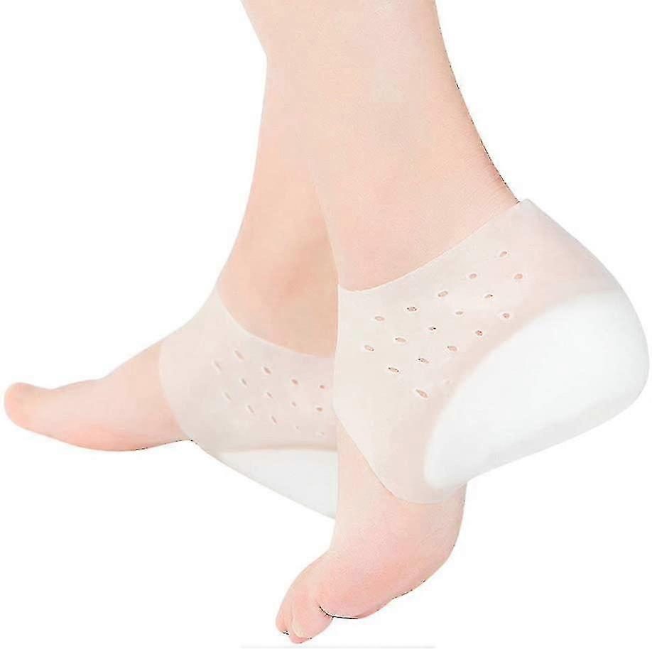 2-6cm Invisible Height Increase Insole Heel Lift Insole Invisible Foot Reinforcer Non-slip Heightening Socks Invisible Heightening Insoles For Men And