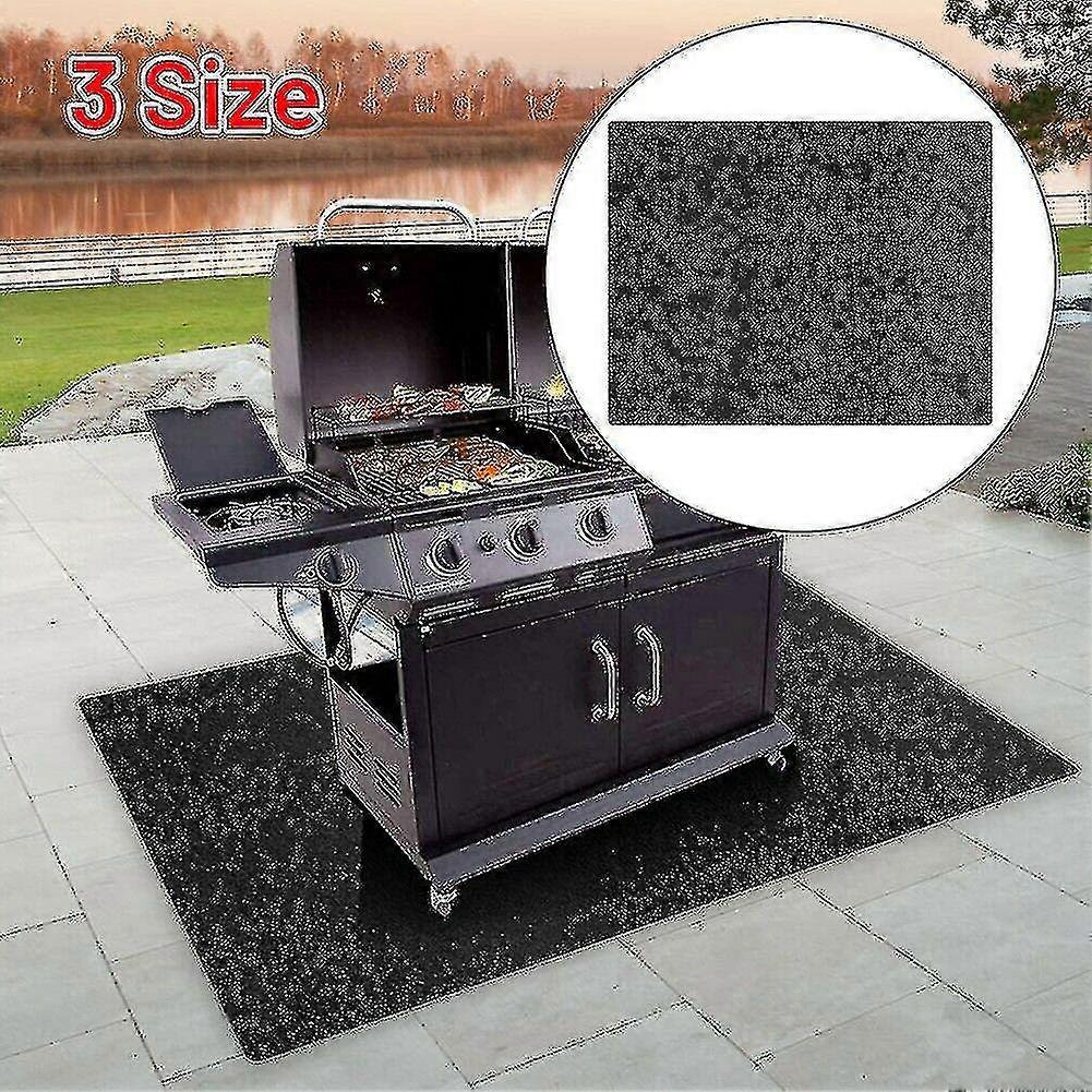 Barbecue Bbq Grill Gas Splatter Mat Pad Deck Floor Protection Fire Resistant