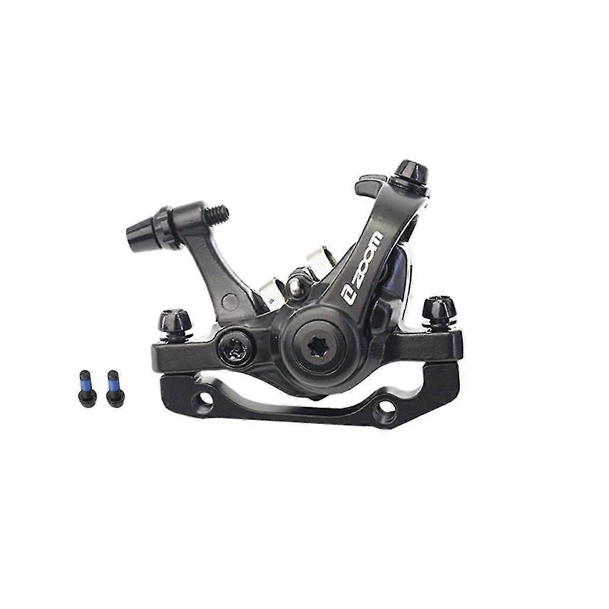 Zoom Rowerowy hamulec tarczowy Mountain Road Mechaniczny zacisk hamulec tarczowy Rower Podwójny hamulec, czarny przedni hamulec