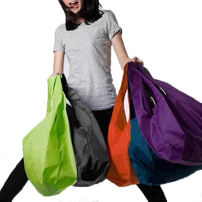 1Pcs Portable Folding Shopping Bag Large Nylon Bags Thick Bag