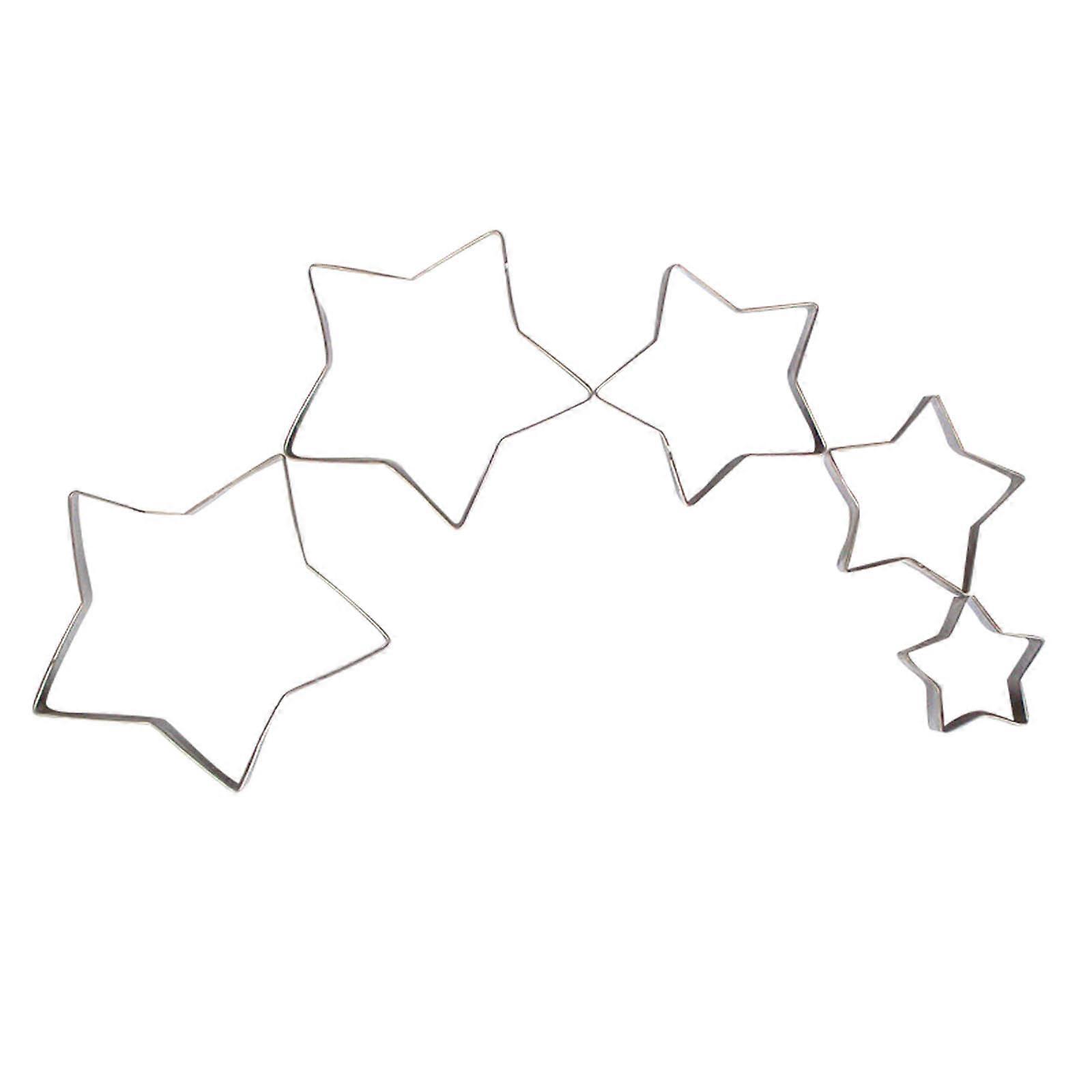 5pcs Christmas Molds Cake Molds DIY Baking Tools Cutters