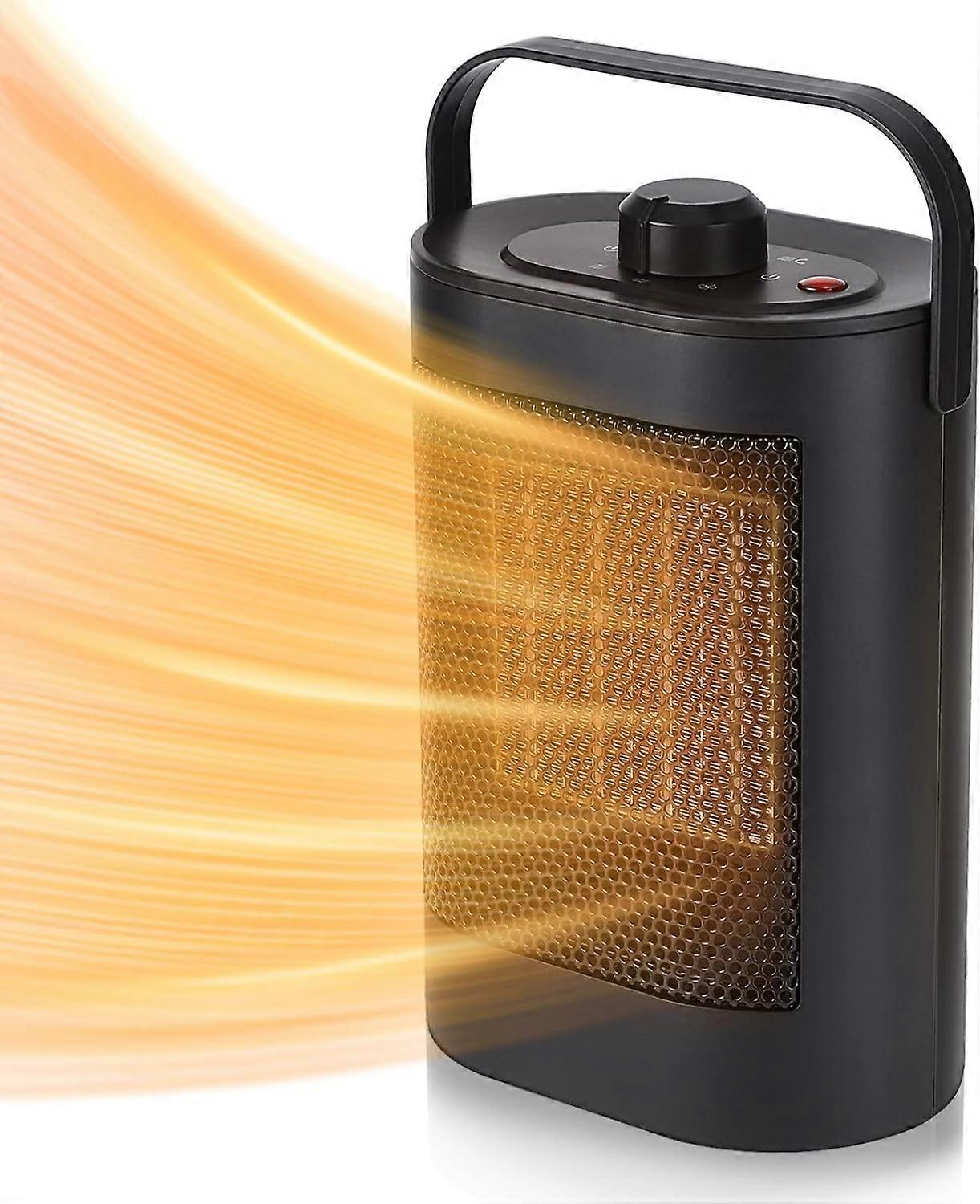 سخان فضاء كهربائي صغير سخان مروحة سيراميك موفر للطاقة ، سخان محمول للحمام ، المكتب ، غرفة المعيشة