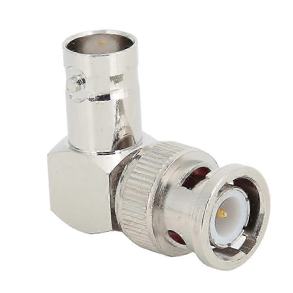 BNC Male to Female Right Angle Elbow Adapter Connector 50 Ohm Brass 4pcs Set