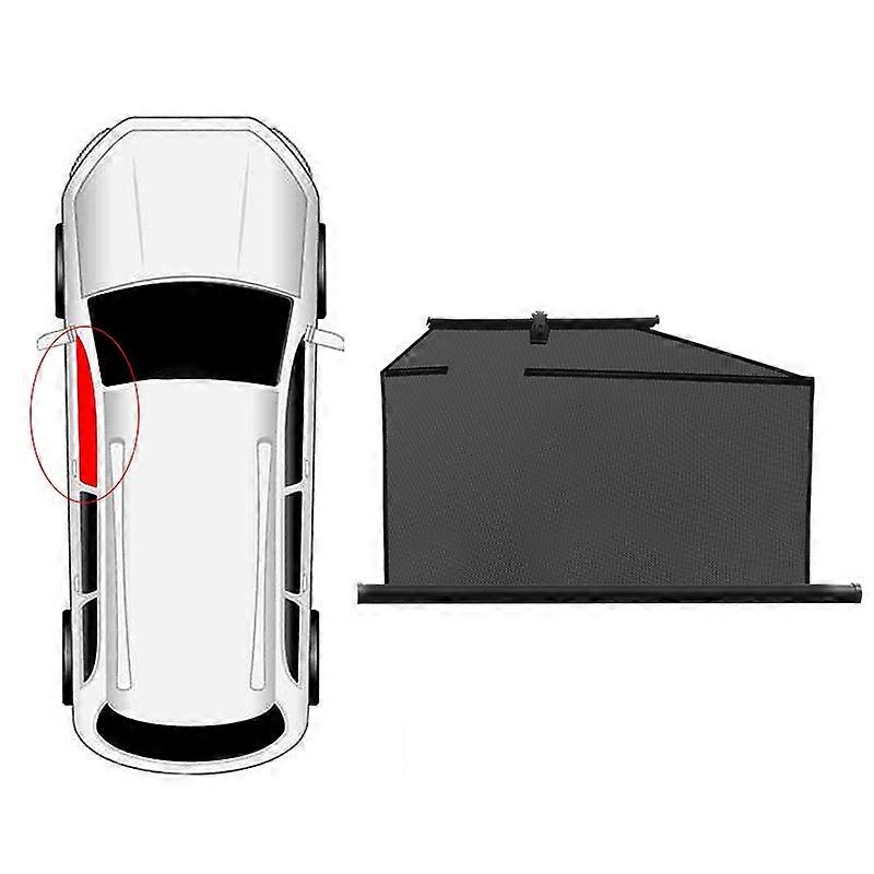 Car Side Window Sunshade Universal Auto Retractable Sun Shade for Car Window Black Covers Sun Block Window Protection