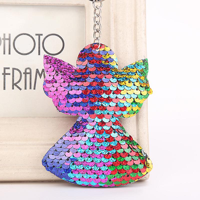 Colorful Sequined Angel Key Chain Bag Pendant
