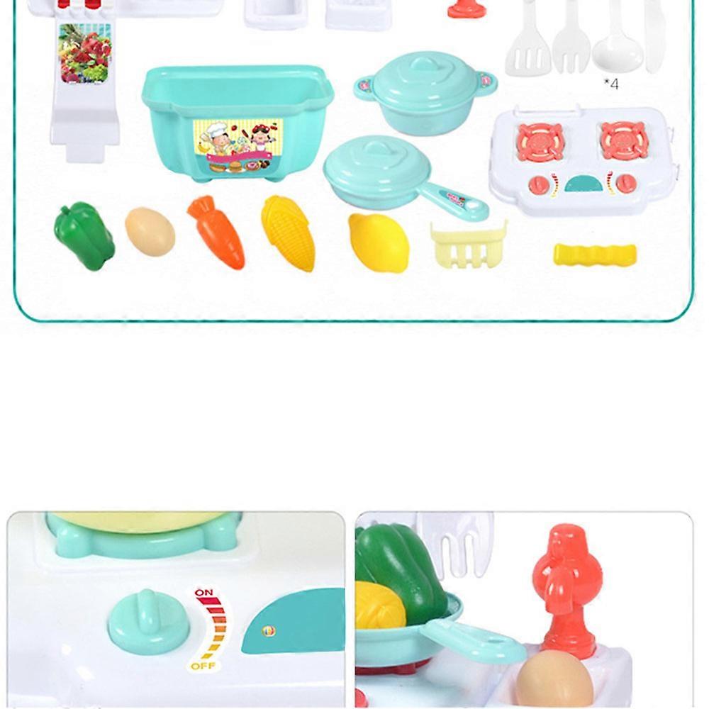 2023 الأطفال لعبة الأطفال لعب الأدوار أثاث المطبخ مطبخ صغير منزل طبخ اللعب