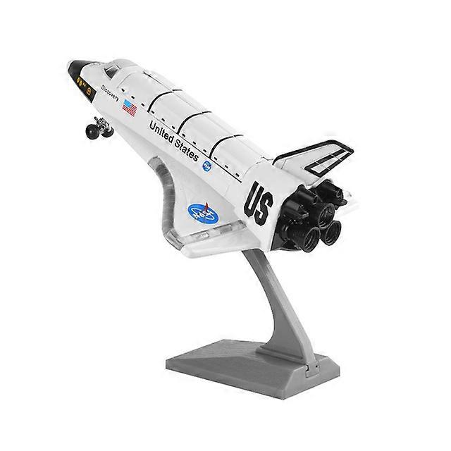 1:100 Alloy Model Space Shuttle Diecast Space Craft Space Plane SpaceShip Model With Light Music Pull Back For Kids Toys Gifts