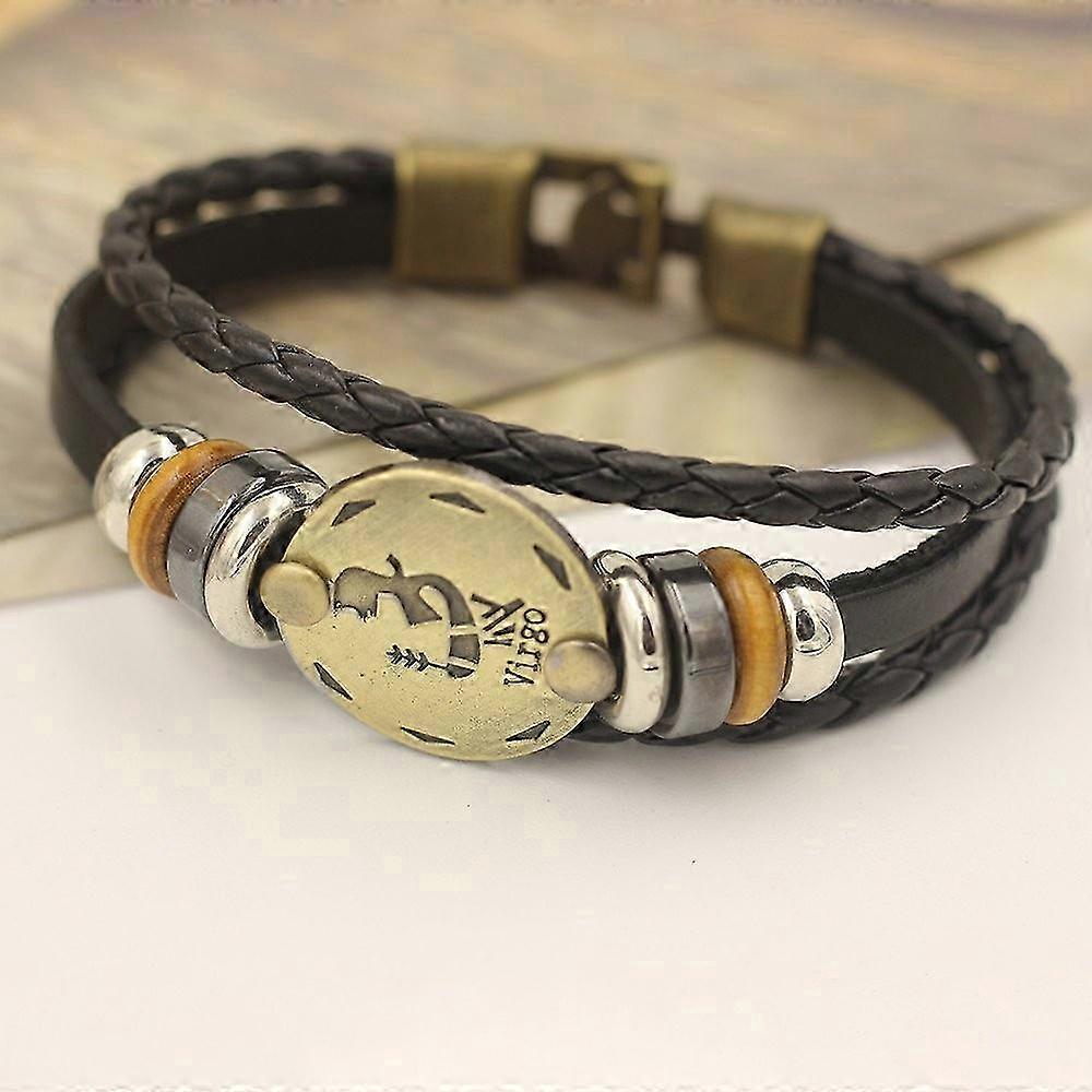 Virgo Zodiac Signs Punk Bracelet
