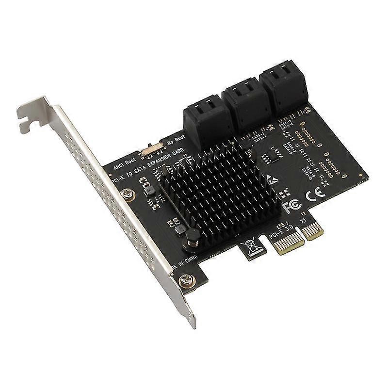 Pcie Adapter 6 Port Pci-express X1 To 3.0 Expansion Card 6gbps High Speed