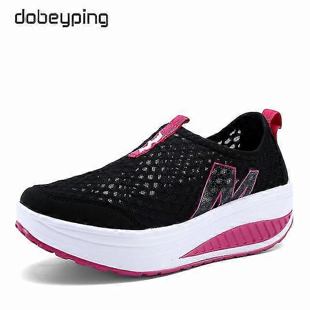 Spring Summer Shoes Woman Breathable Breathable Mesh Flat Platform Women Shoes Slip On Women's Loafers Swing Wedges Ladies Shoe