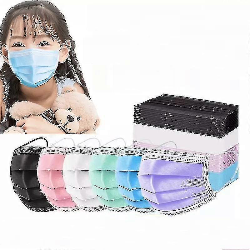 50/100pcs Kids Face Mask 3ply Oop Protective Able | Fruugo Us