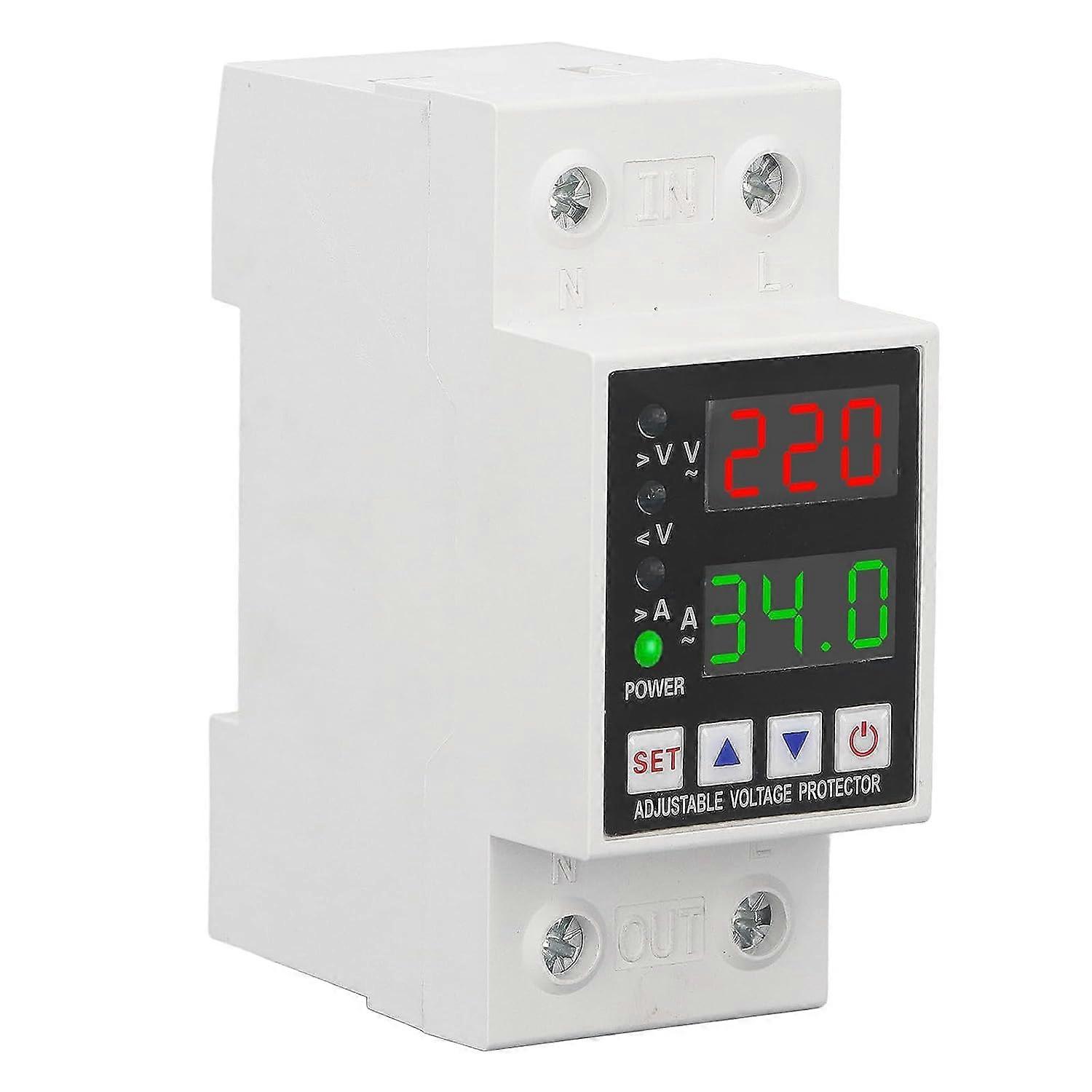 Voltage Protection Device, AC230V Automatic Reset Switch Under Voltage Protection Current Limit Delay for Factory (63A)