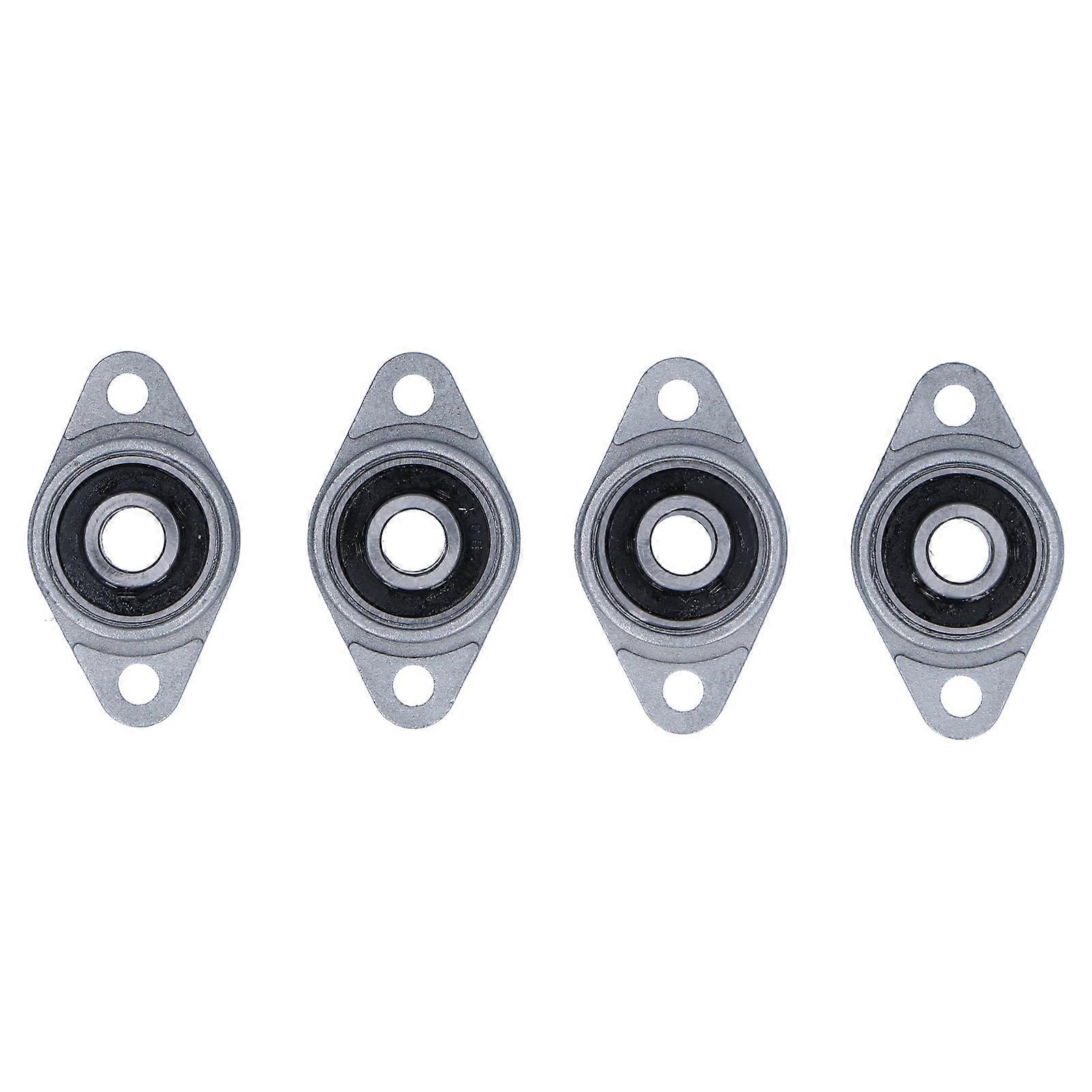 4Pcs Flange Mounted Bearing Horizontal Trapezoidal Screw Bracket Support for 3D Printer T8