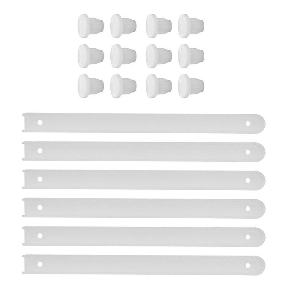 3 sett plastskuffeskinner, skuffereservedeler, skuffeskinner