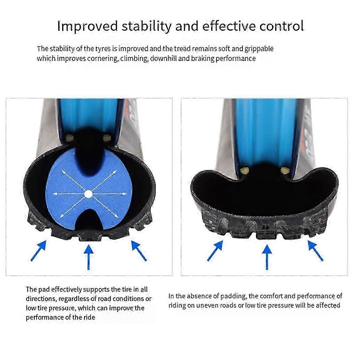 الدراجة Tubeless الإطارات إدراج دراجة الإطارات الهواء ريم اينر أنبوب حامي ثقب والدليل على الاهتزاز التخميد