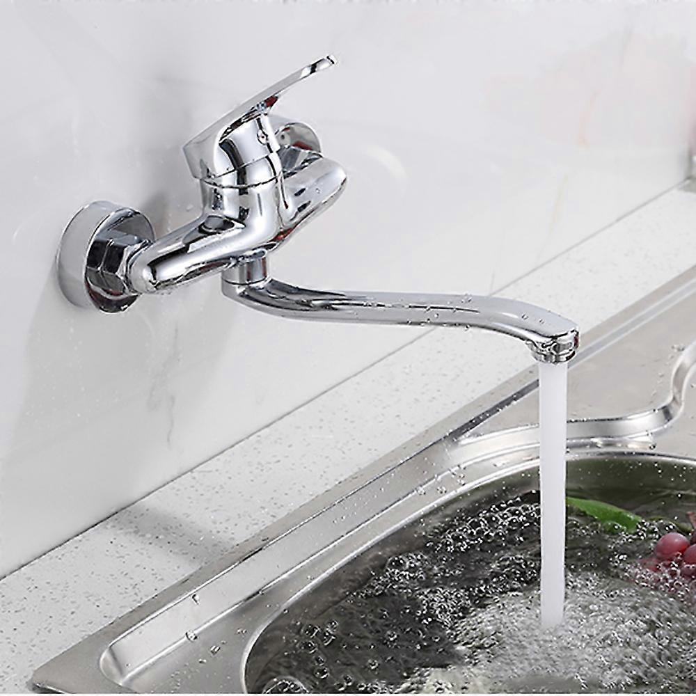 Robinet mural, robinet rotatif en acier inoxydable à 360°