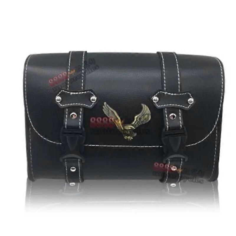 Universal Motorcykel Sadeltasker Sort PU Læder Værktøj Tail Taske Vandtæt Quick Release Spænde Indskud Taske Motorcykel