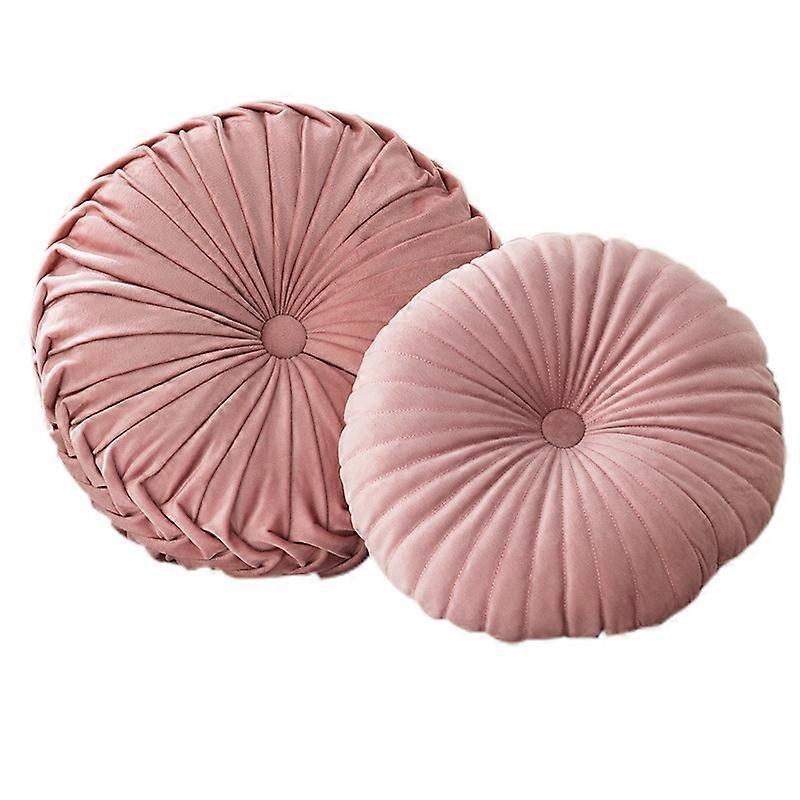 2Pcs Velvet Round Pillow Cushion