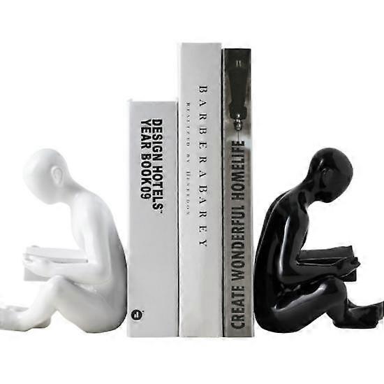 Book Ends Creative Character Sculpture Book Stand Decoration Simple Office Study Room