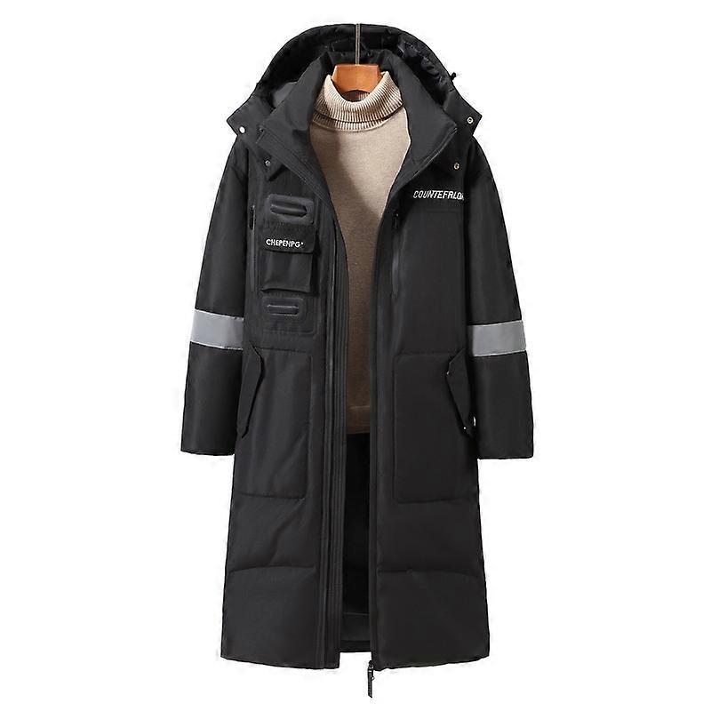 Winter Down Jacket Thickened Long Coat Hooded Puffer Jacket