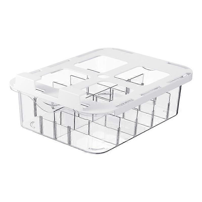 10 grid drawer underwear storage box, multi-functional under-table pull-out storage box, very suitable for storing socks, underwear and small items