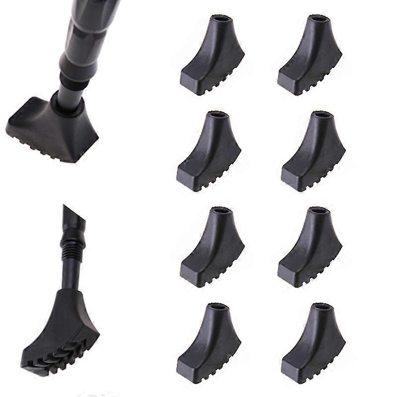 8Pcs Trekking Pole Nordic Hike Climb Protector Cap Tip Rubber Walk Stick Cane Replacement