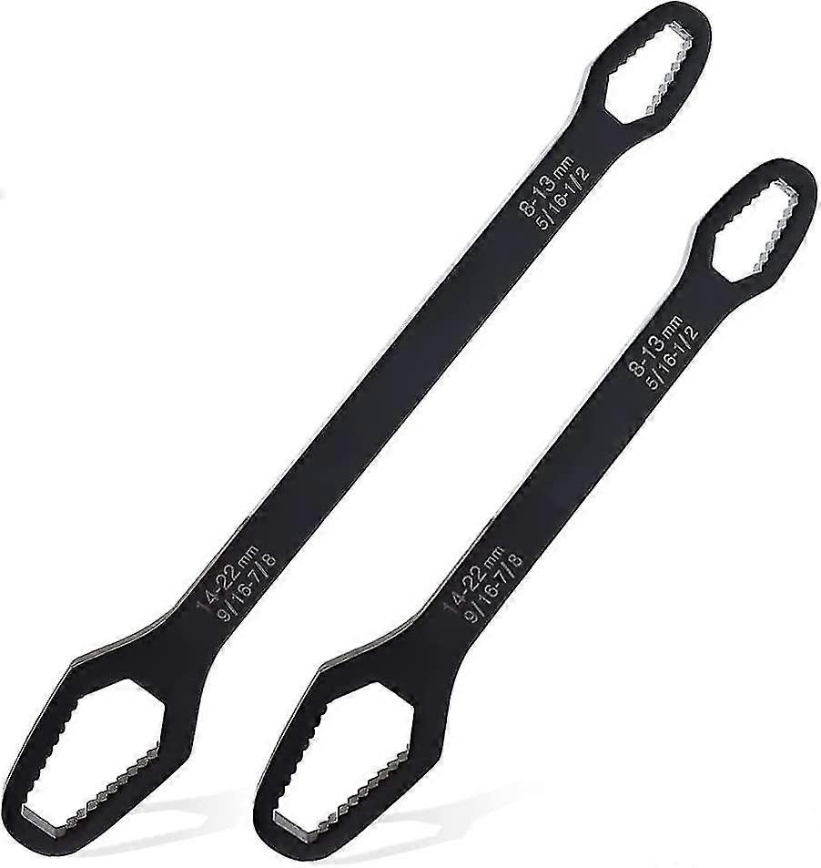 Multifunctional Wrench Set Self Adjustable Wrench Universal Double Ended Wrench For Nuts (1set (2pcs))