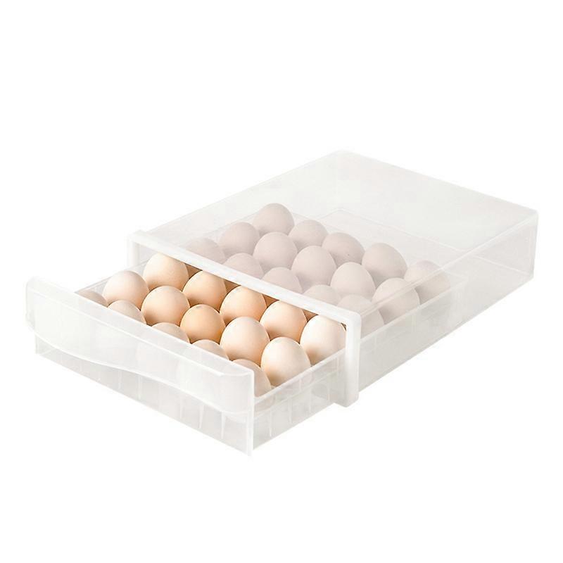 30/60 Cavity Egg Storage Case Plastic Box Kitchen Refrigerator Crisper Container JIKAIX