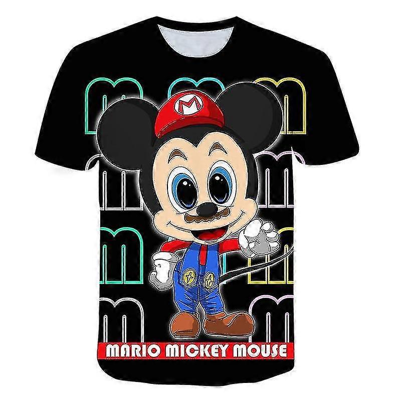 Mickey Mouse Short Sleeve 3d Print T-shirt - 2 High Quality