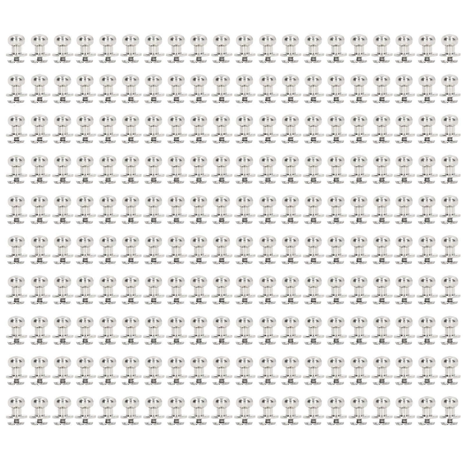 200 σύνολα Monk Rivet High Gloss Smoother 10x8mm εξαίσια κατασκευή δερμάτινα DIY είδη χειροτεχνίας για τσάντες ένδυσης DIY