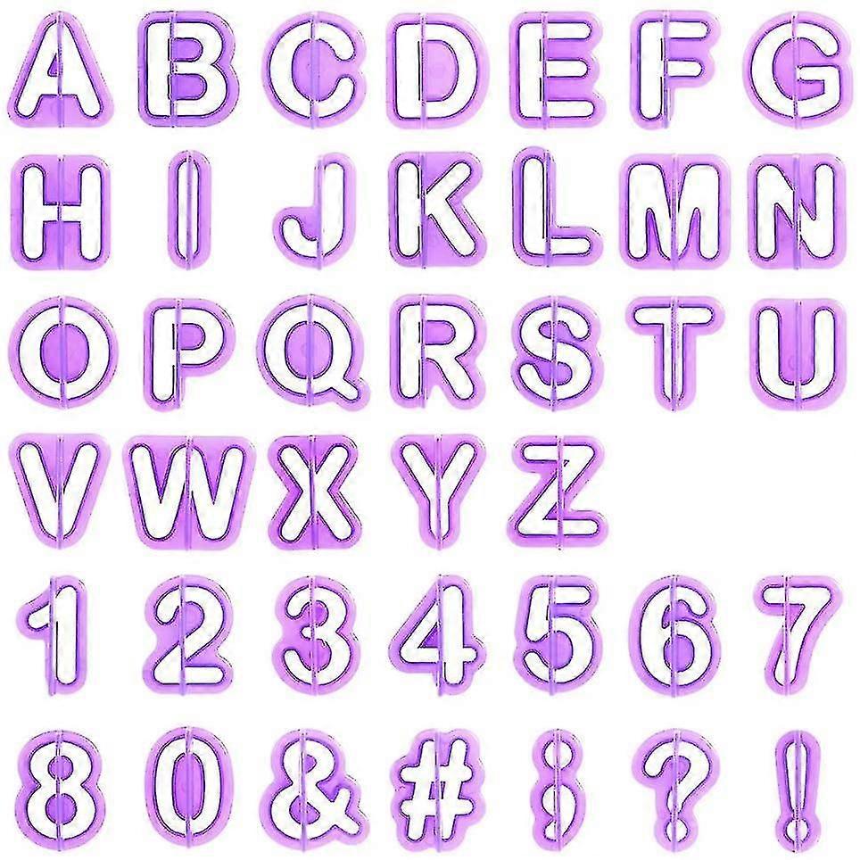 40 Pieces Of Cutters, Punctuation Marks, Letters And Numbers