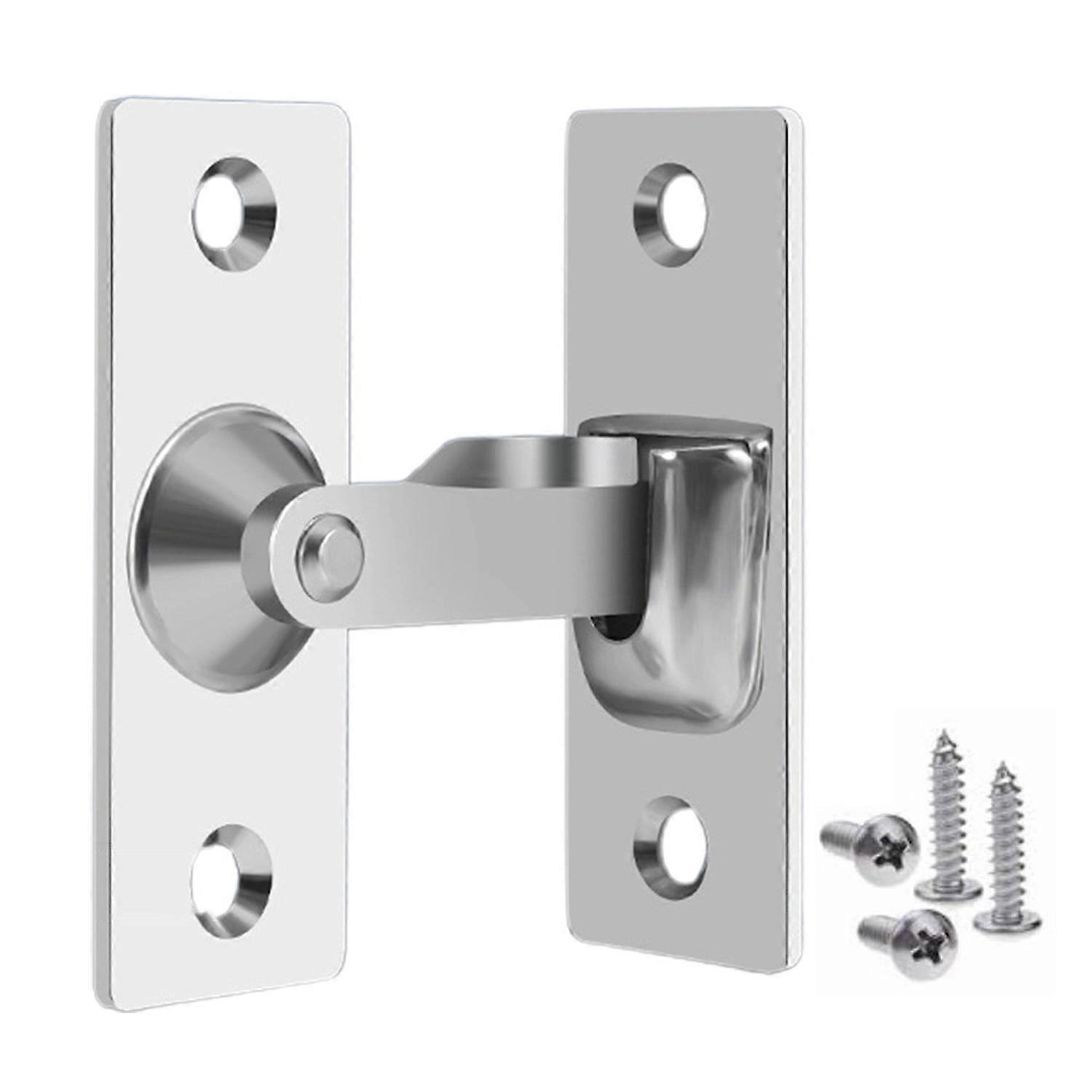 Door Hasp Latch Rustproof Corrosion Resistant Easy Assembly Mini Size 90-Degree Door Latch Sliding