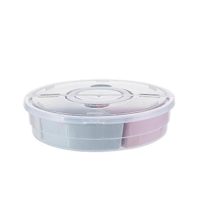 Multi Sectional Nut Serving Container | Appetizer Tray With Lid | PP Material