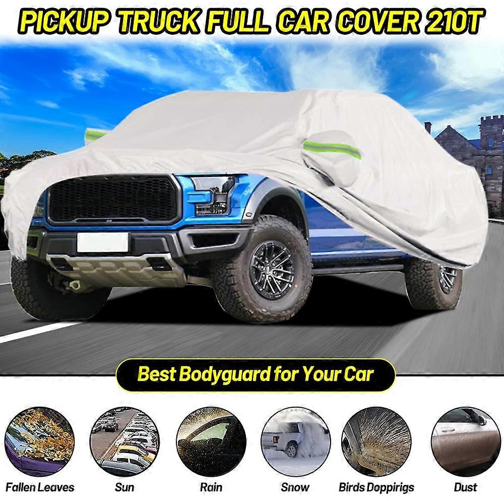 Ute pickup truck cover fit for toyota tacoma/hilux vigo/rero waterproof full car body cover rain snow all weather protection