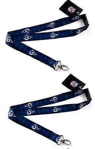 Los Angeles Rams NFL Argyle Lanyard 2 Pack