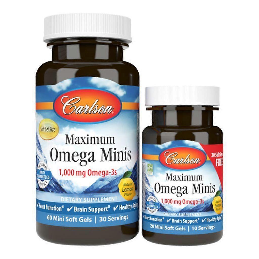 Carlson Labs Maximum Omega Mini Softgels 60 + 20