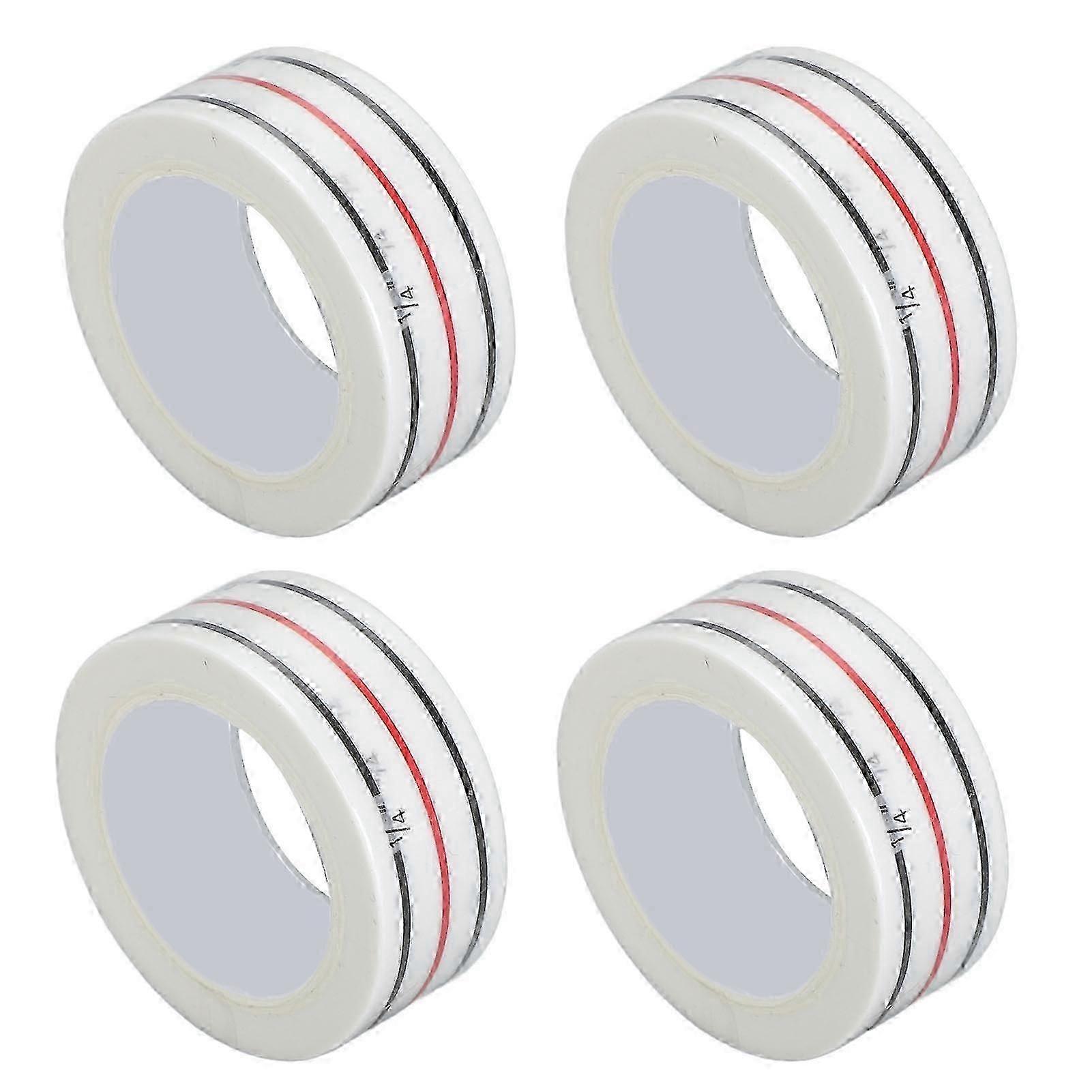 4pcs 1/4インチシームダイアゴナルシームテープソーイングアクセサリー用プロフェッショナルストレートダイアゴナルシームテープ32.8ft-良い