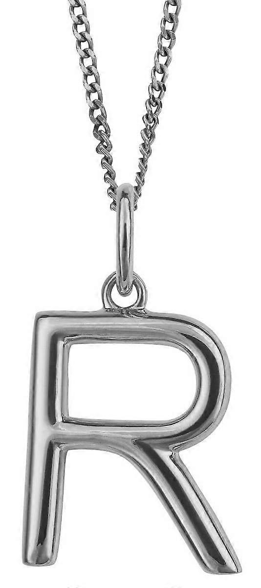 Beginnings R Initial Pendant - Silver