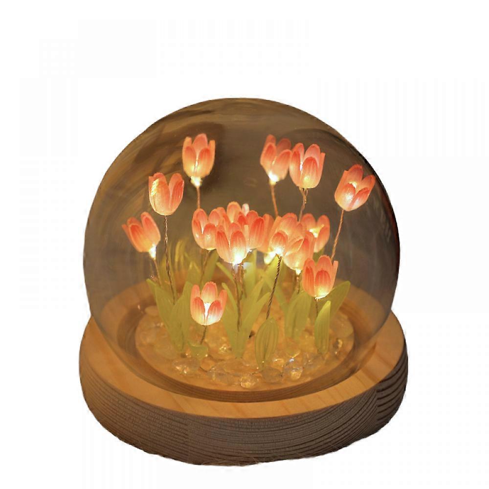 Tulip Nightlight Handmade DIY Material Package Creative Desktop Atmosphere Light Decoration