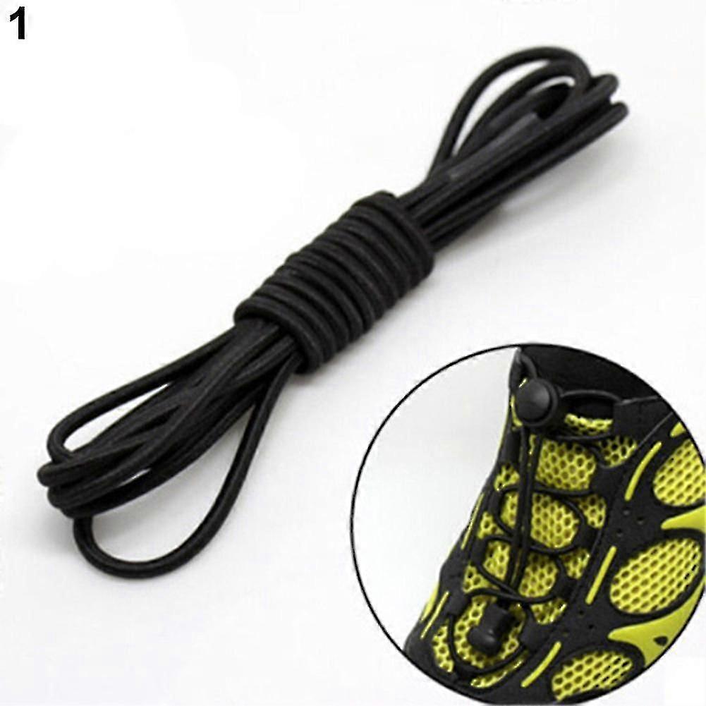 1 Pair Unisex Elastic Locking Shoe Laces Running Trainer Jogging Shoelaces