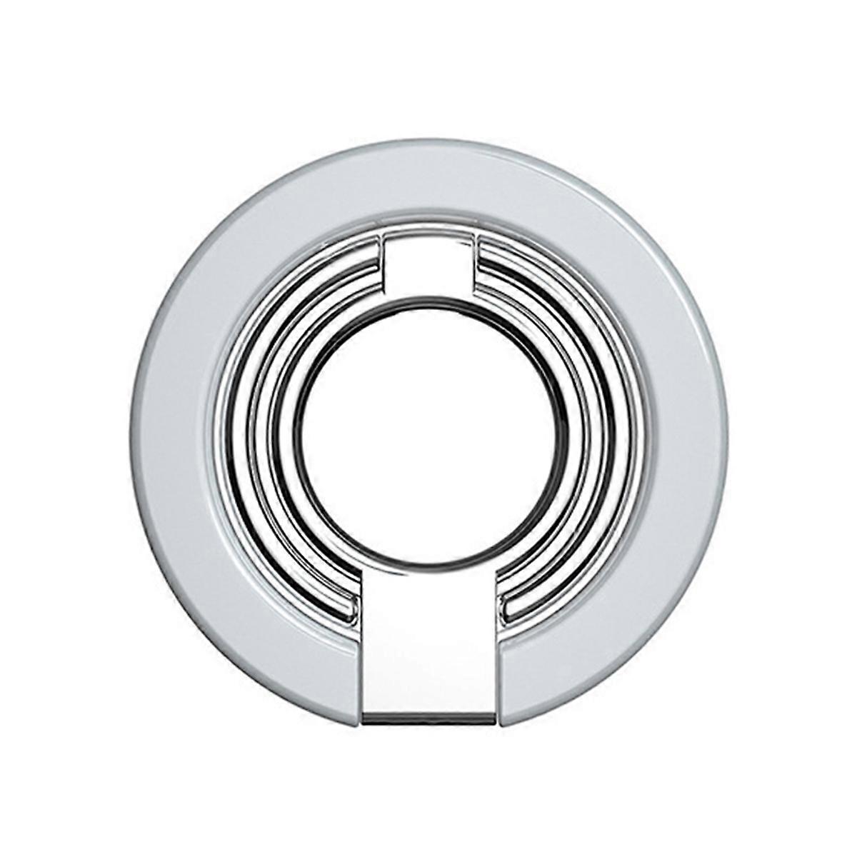 Magnetic Cell Holder 180 Rotation Ultra-Thin Metal Grip for Enhanced One-Handed Use White