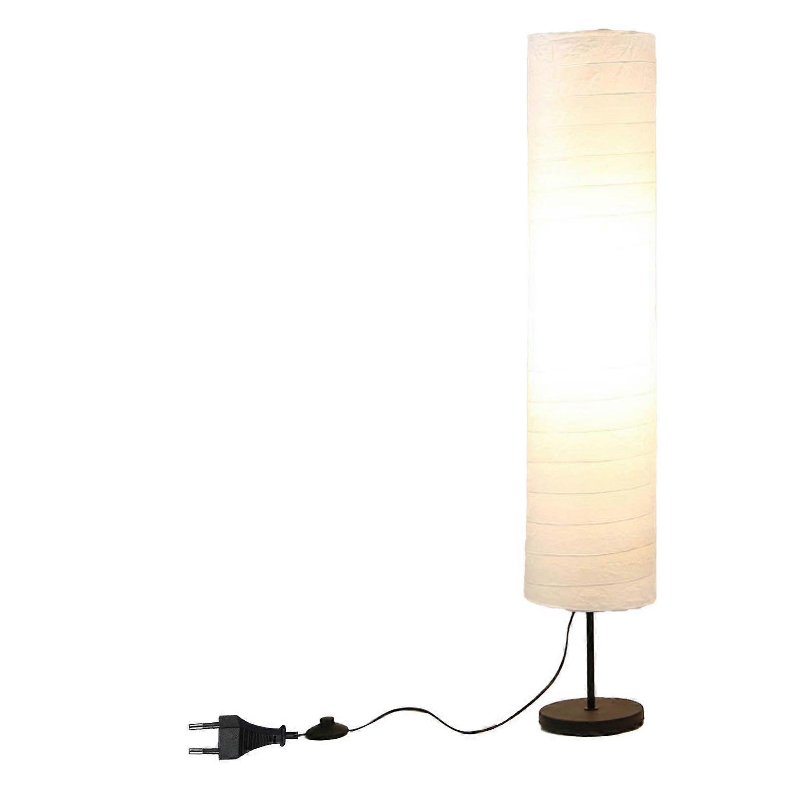 Modern Rice Paper Floor Lamp with Foot Switch EU Plug