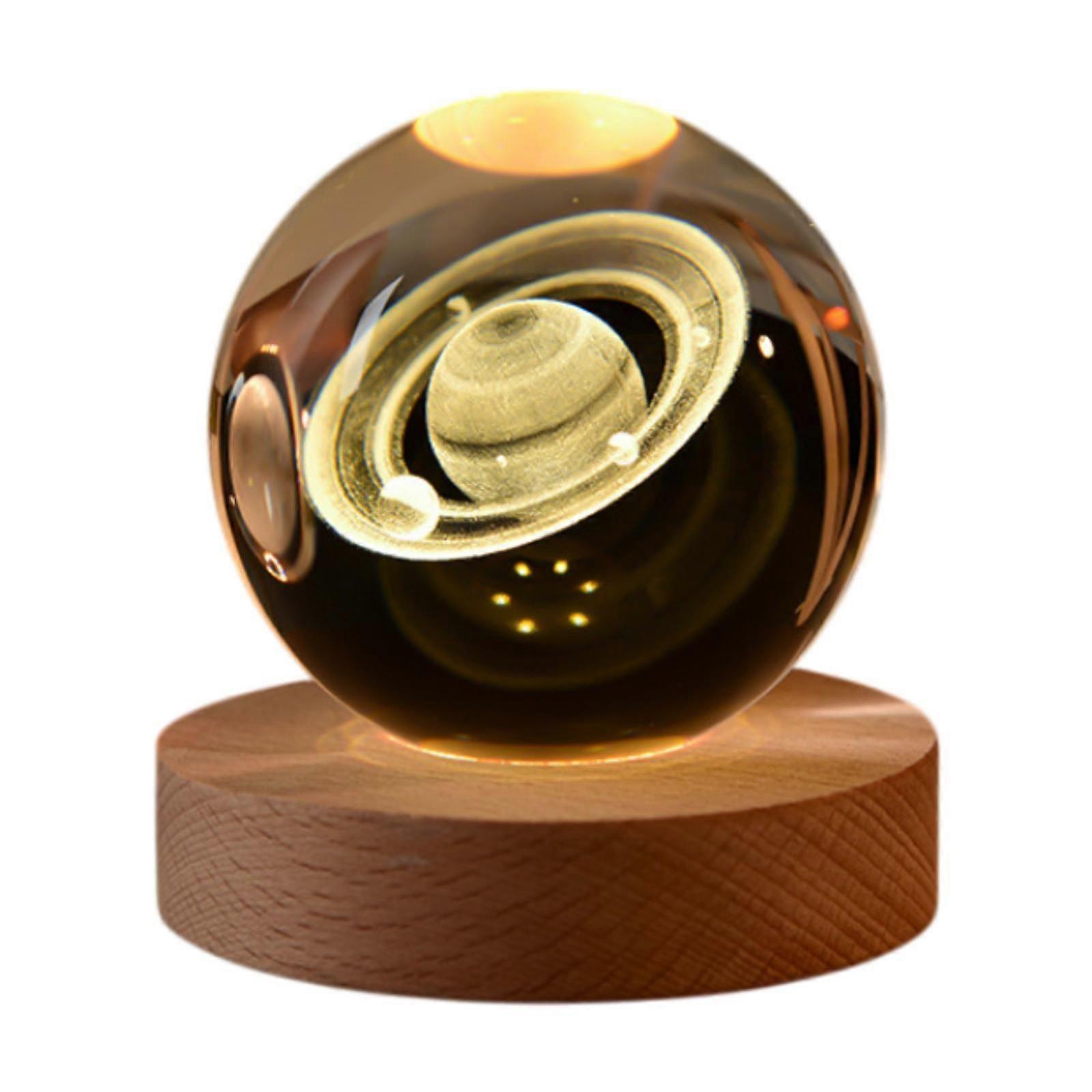 3D الكرة ليلة ضوء الحلي مصباح الليل للمراهقين الأولاد الفتيات هدايا عيد ميلاد زحل