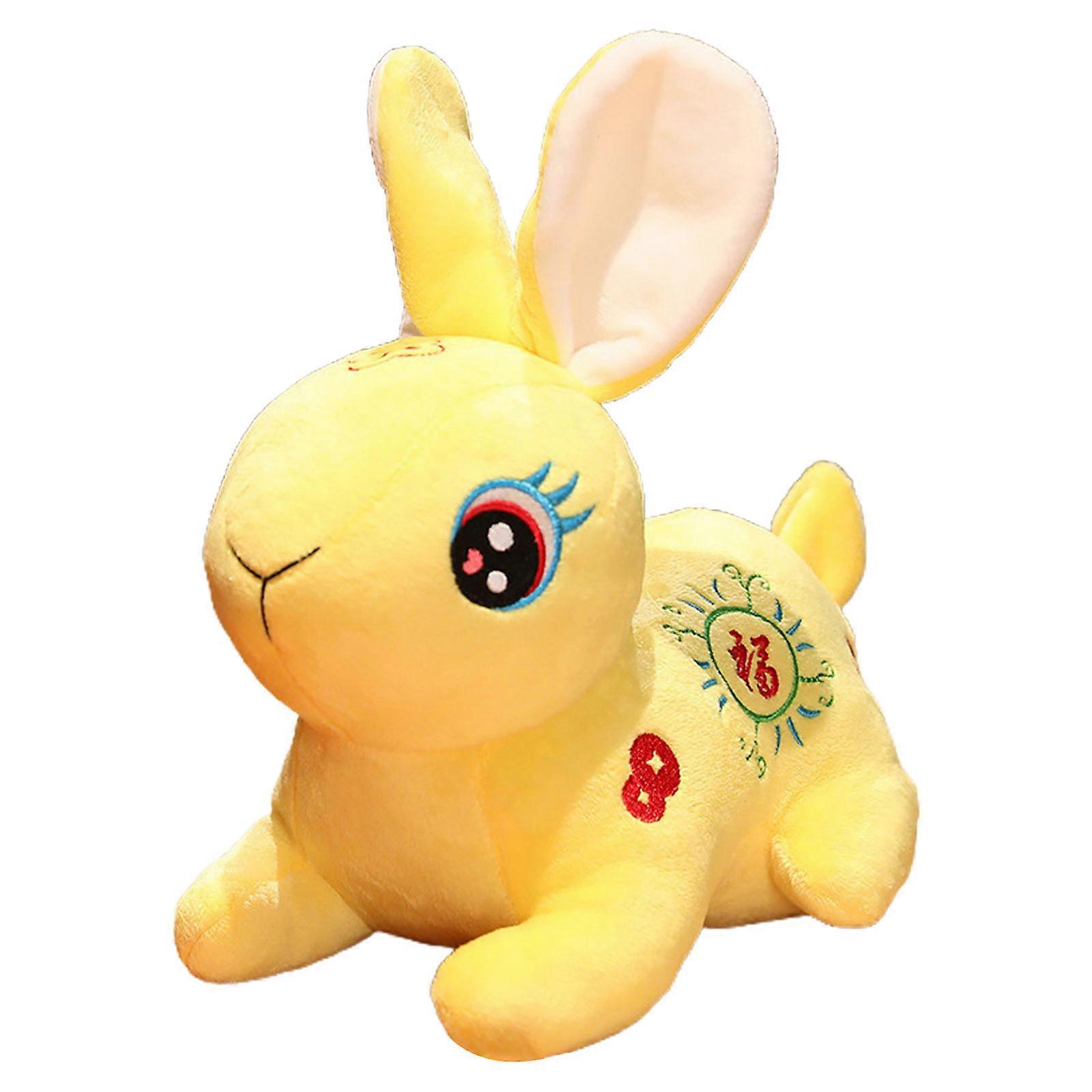 2023 New Year Rabbit Doll Soft Bunny Dolls Decorative Ornament Supplies for Chinese New Year Holiday Party Background