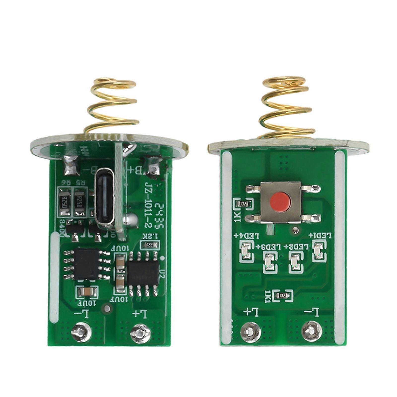 Flashlight Driver Board with Switch Circuit Board 3-4.2V Single Lithium Driver Board Side Press (Type-C Interface)