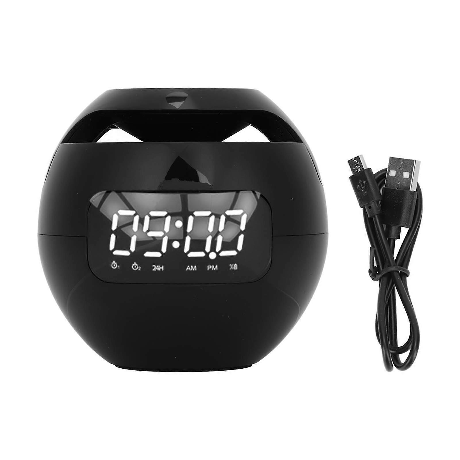 Bluetooth Alarm Clock Speaker Portable Wireless FM Radio