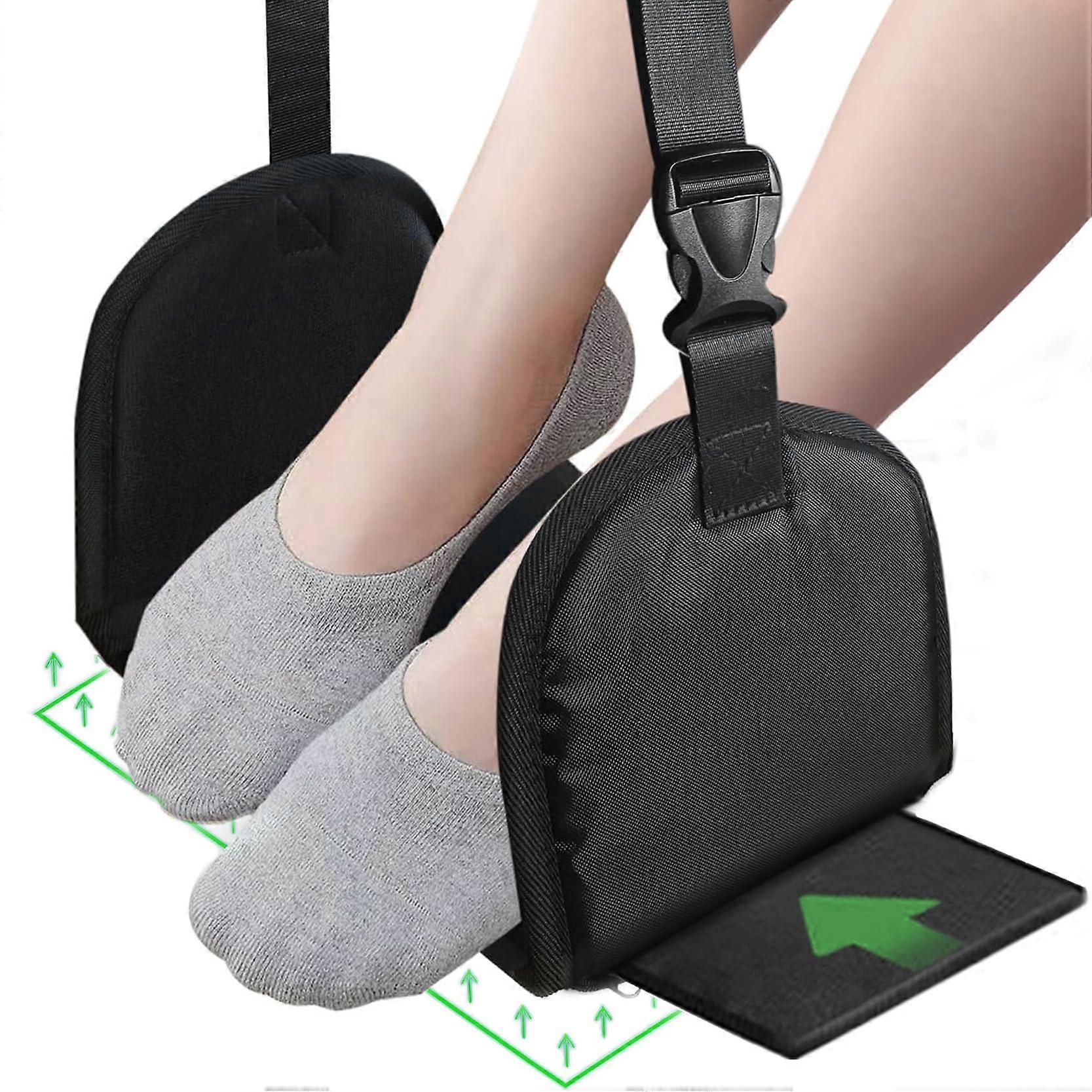 Memory foam foot hammock for under desk use