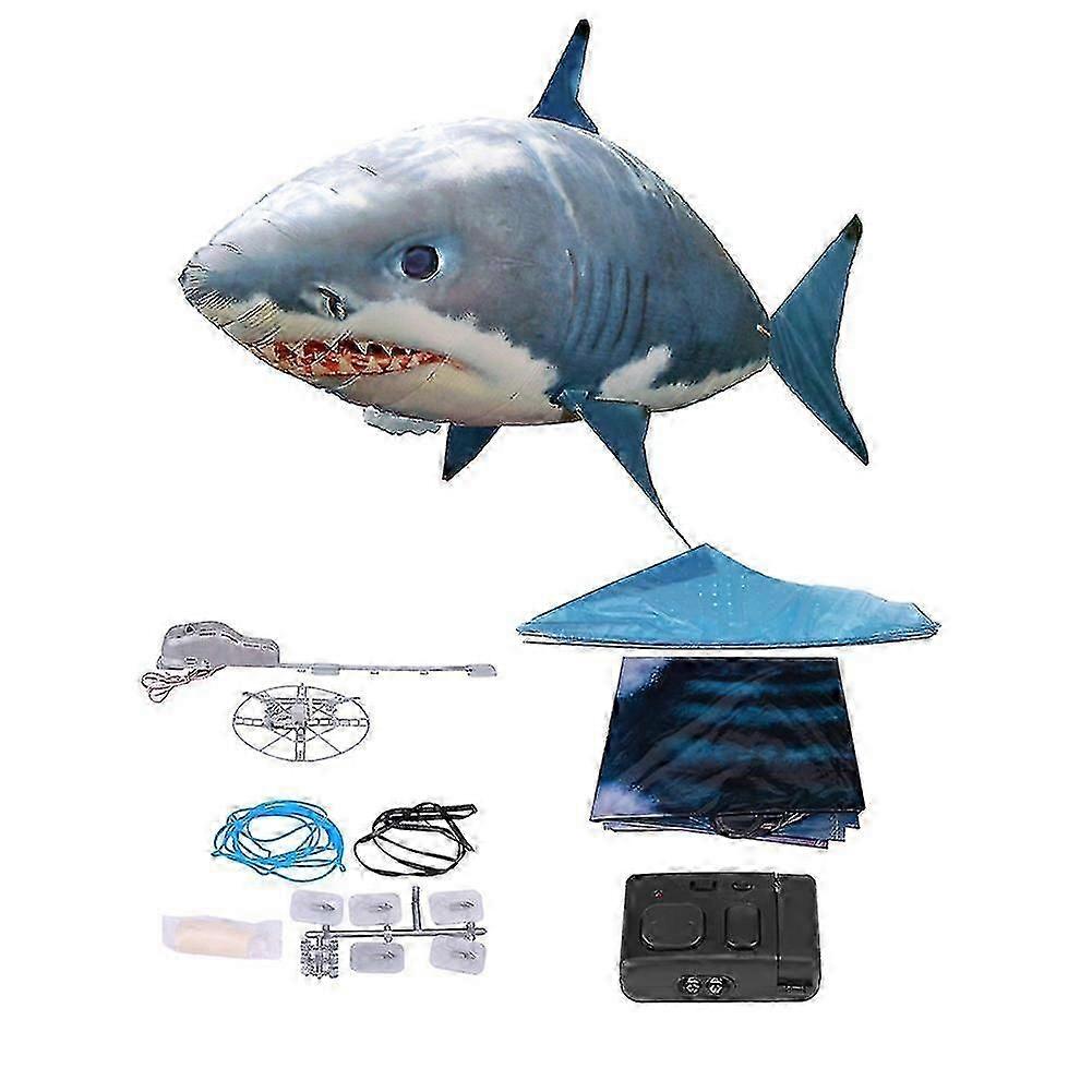 Remote Control Flying Shark Inflated Rc Inflatable Balloon Toy Kids Gift