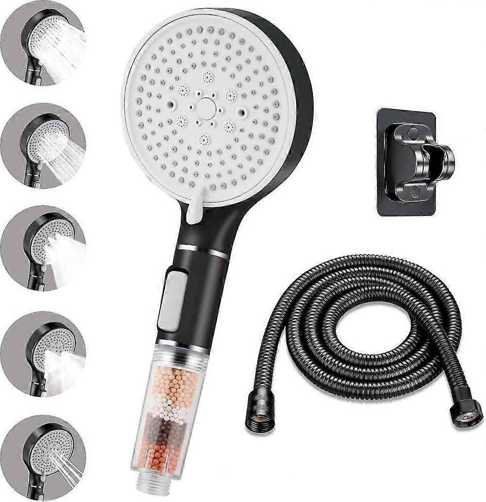Shower Head for Hard Water, Saving Ionic Filter High Pressure Large Panel